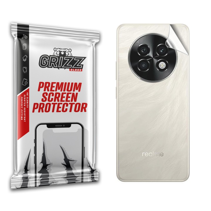 Folie protectie telefon Grizz SatinSkin, прозрачна, за гърба на телефона Realme P1 Speed