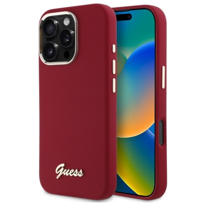Husa Protectie pentru iPhone 16 Pro, DIversity Smart, J57, Metal, Noble Red