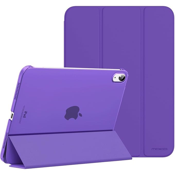 Husa Protectie Flip pentru iPad Mini 6/7, Model Carte, Pliabila, Mov