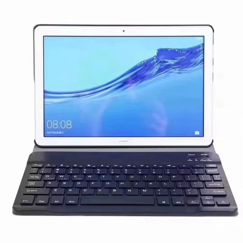 Husa cu Tastatura Mini Smart Magic pentru iPad Mini 2/3/4/5, Protectie antisoc, Leather look, Negru