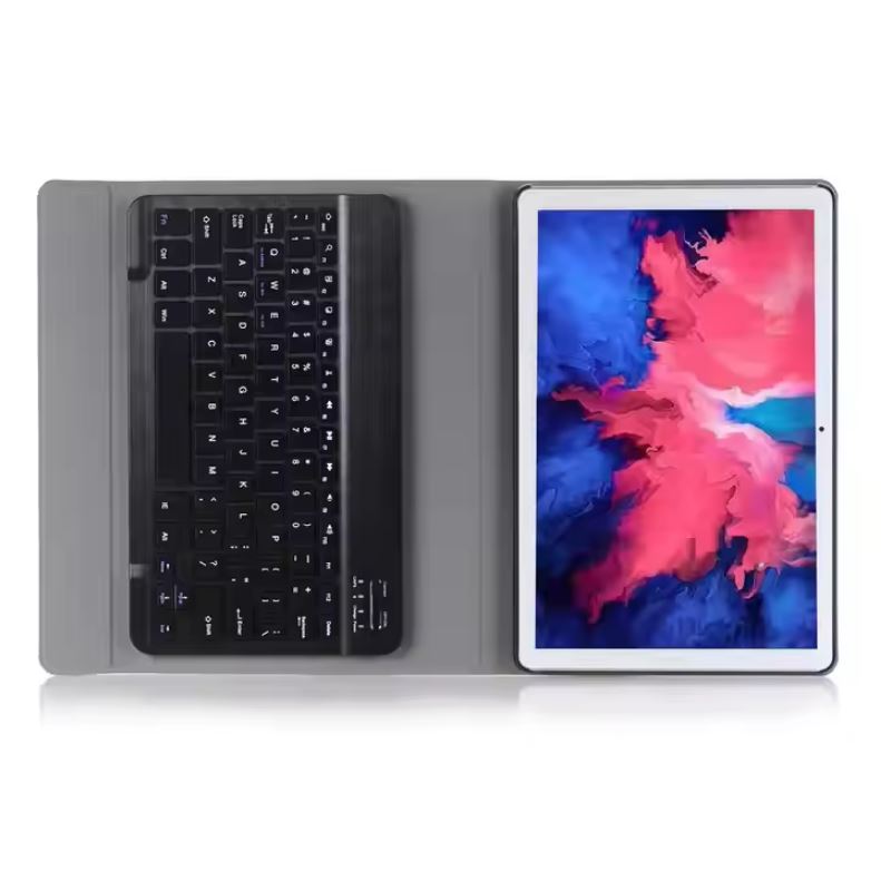 Husa cu Tastatura Mini Smart Magic pentru iPad Mini 2/3/4/5, Protectie antisoc, Leather look, Negru
