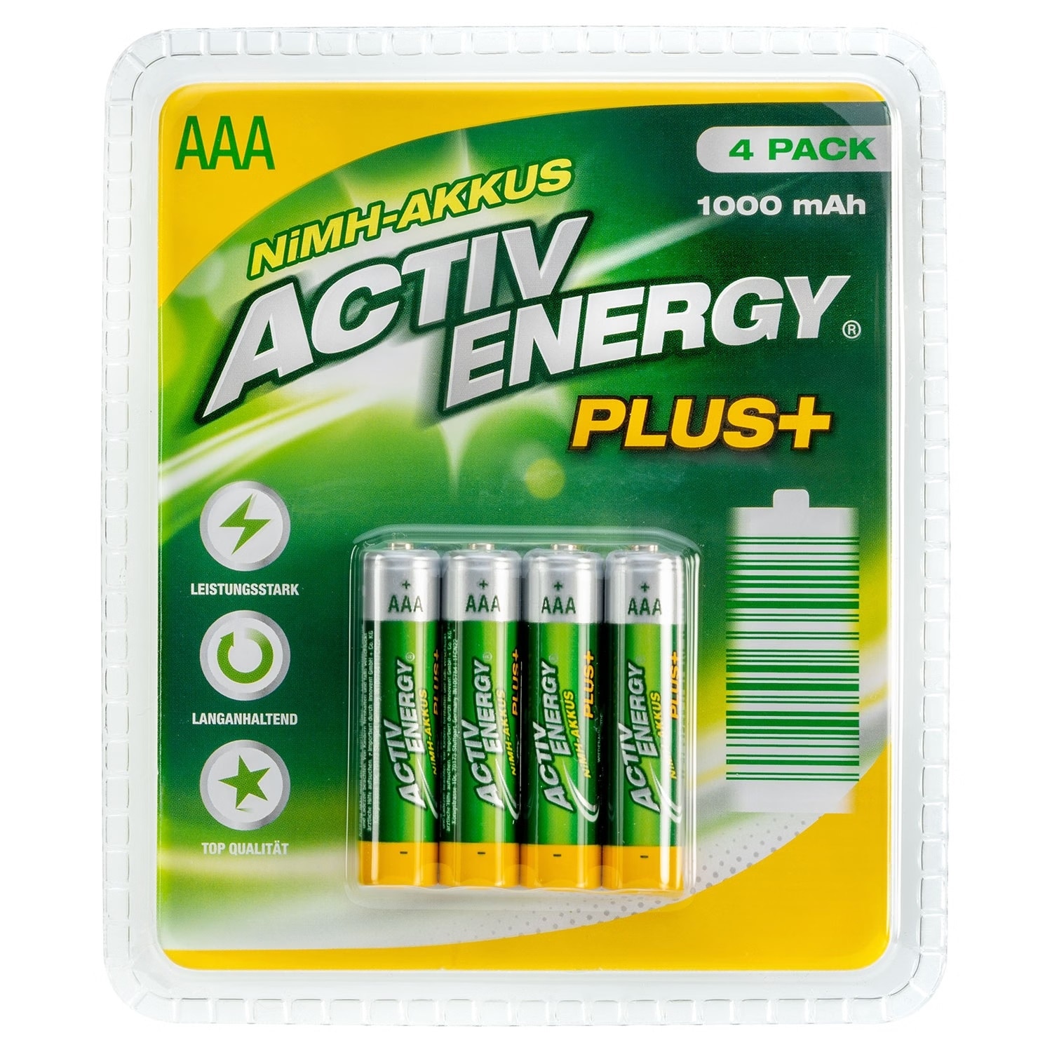 Set Acumulatori ACTIV ENERGY R3 AAA 1.2V 1000 mAh 4 bucati - eMAG.ro