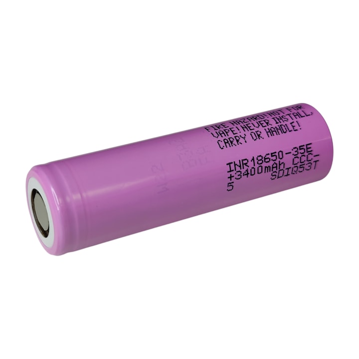 Acumulator Li-Ion Samsung INR18650-35E 3400mAh – 8A | Celula 18650 originala, productie 2025