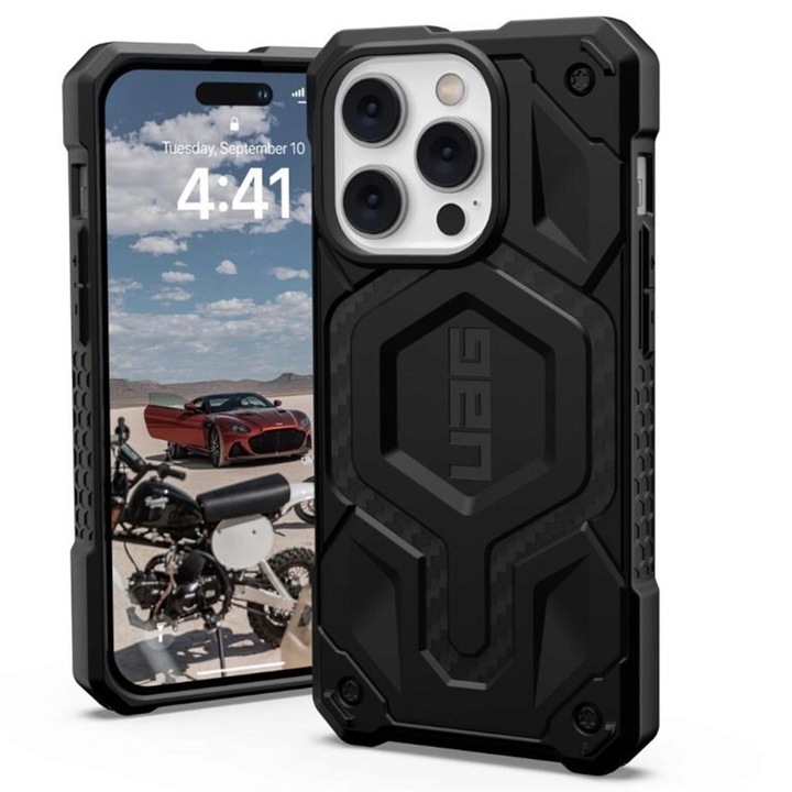 Защитен калъф за iPhone 14 Pro - UAG Monarch Pro MagSafe, Черен