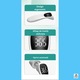 Termometru infrarosu digital 2in1 ATOM DEALS®️, frunte si ureche, pentru copii si adulti, masurare non-contact 1 secunda, precizie ±0.2°C, 32 memorii, afisaj LED, compact si usor, capac protectie, alb