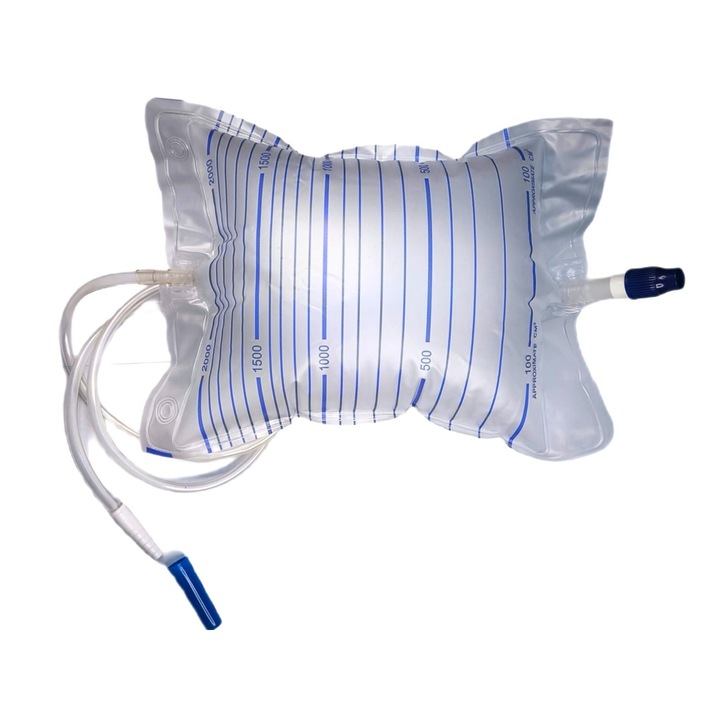 Punga urinara Germanmed, cu valva de evacuare, sterila, capacitate 2L