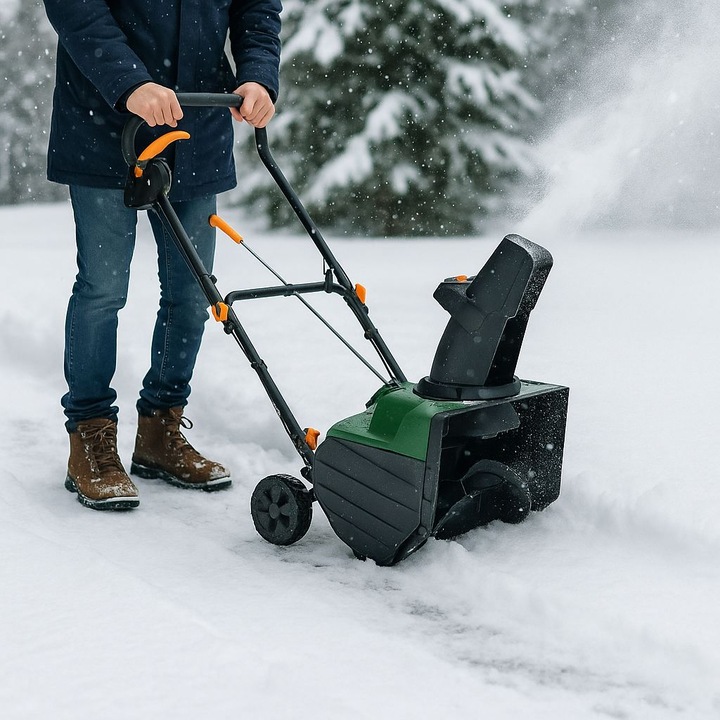 Freza de zapada electrica, actiune 46 x 20 cm, putere 2000 W, Prelungitor cu fisa si priza, cablu 3x1.5 mm, IP20, 10 M