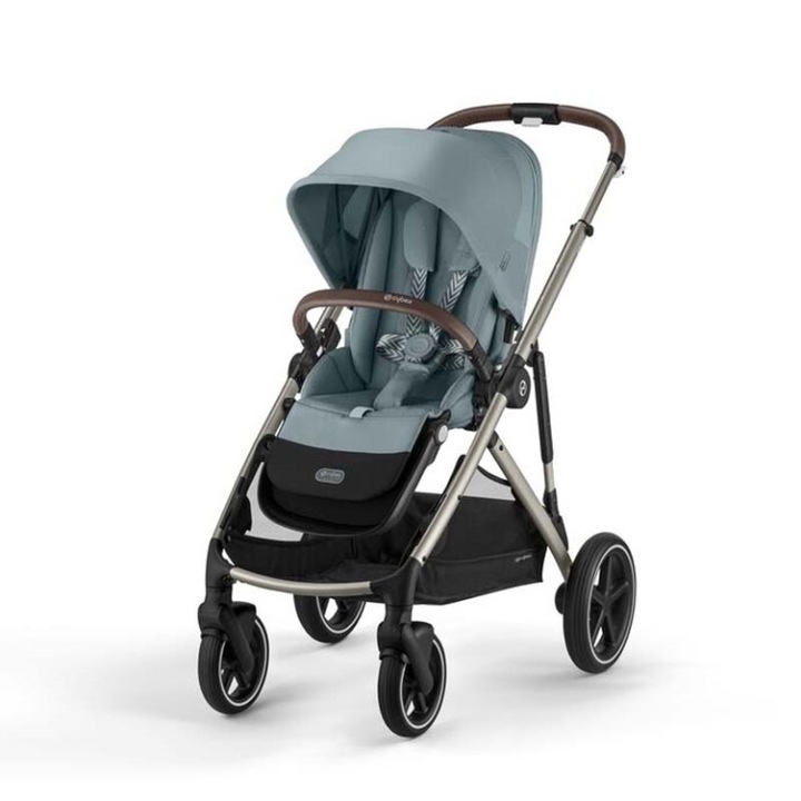 Carucior Cybex e-Gazelle S, electric, set 2in1/3in1, albastru deschis, 14kg