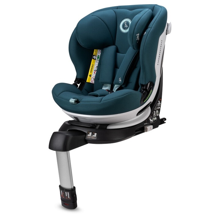 Scaun auto copii Storchenmuhle NIKI KID, i-Size 76-150 cm, rotire 360°, protectie laterala, verde