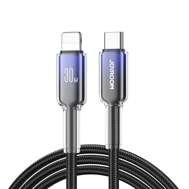 Cablul de date Joyroom S-A42 USB-C - Lightning 30W, 1,2m, negru
