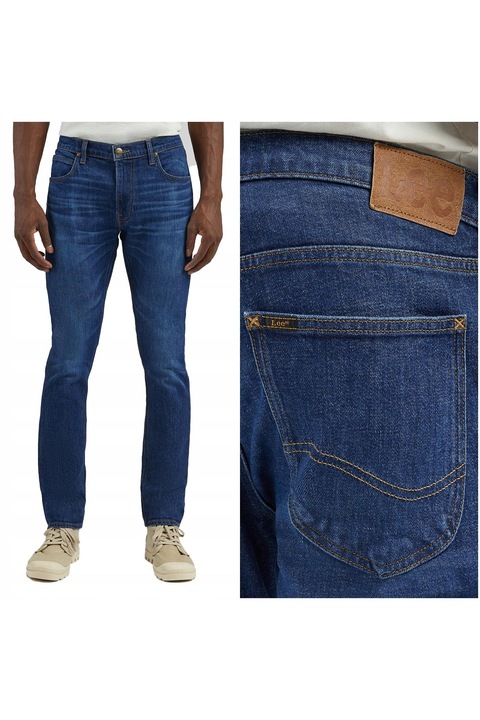 Blugi barbati, Lee, L719Iac22, Bumbac, Lungi, Barbati, Slim fit, W31-L32 US, Albastru