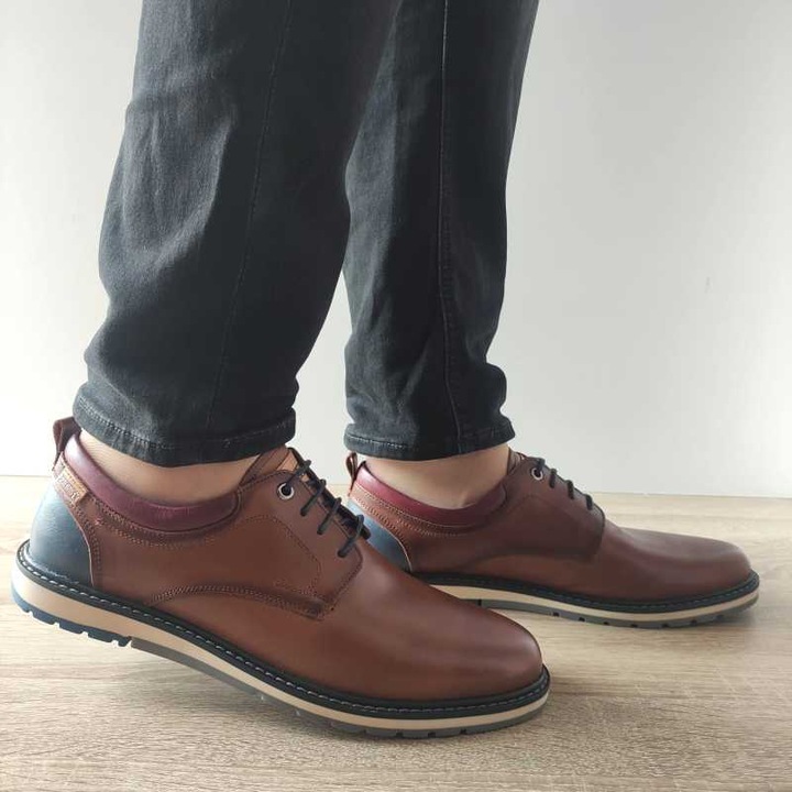 Pantofi Casual Barbati Pikolinos M8J-4183 Maro Cu Albastru - Maro, 40