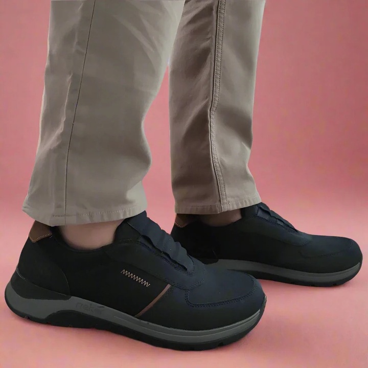 Pantofi Casual Barbati Rieker 39652-14 Bleumarin - Bleumarin, 40
