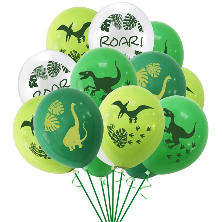 Baloane latex Dino Party, 30 cm