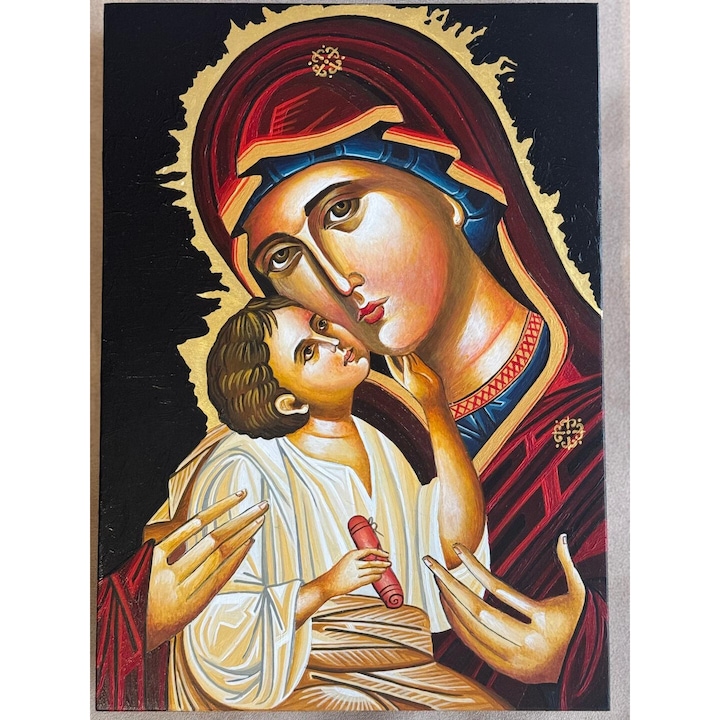 Szűz Mária kézzel festett ikon