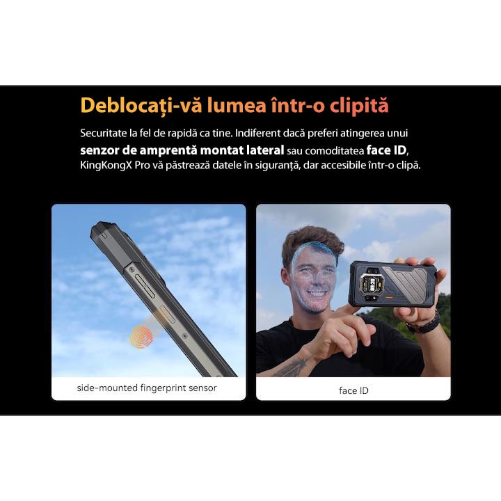 Telefon Mobil Cubot KING KONG X Pro, 24GB+24GB extend 256GB Dual SIM, 6.72 inch FHD+144Hz, 5G Android 14, Negru