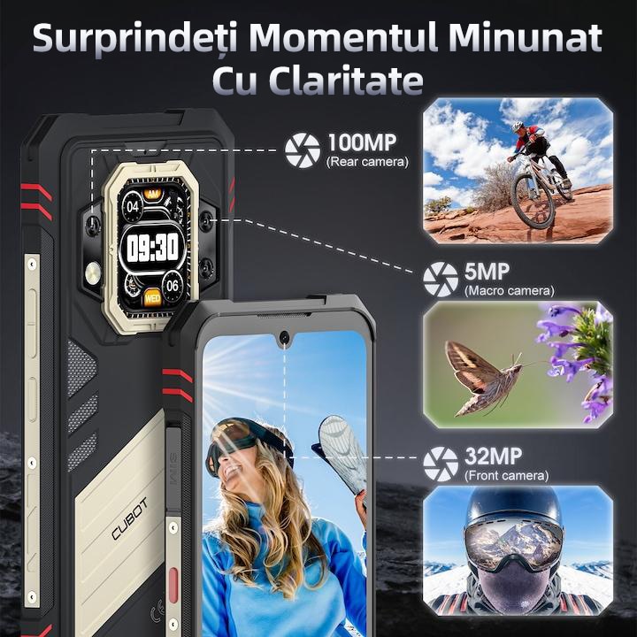 Telefon Mobil Cubot King Kong Star 2, 5G Dual SIM, 24GB(12GB+12GB extensibili) 256GB Android 14, 6.72 inch FHD+144Hz