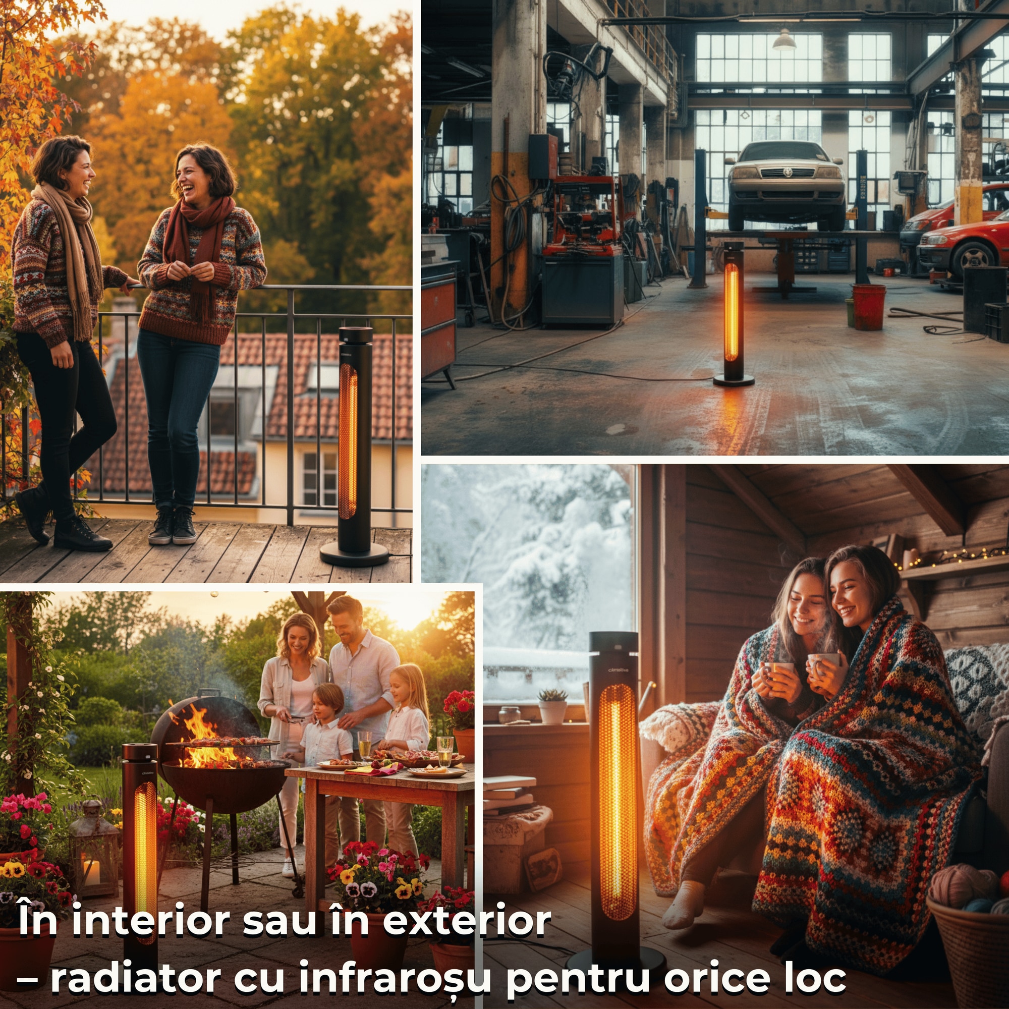 Ip45 Radiator Radiator cu infrarosu, Climative, IRH-20 AURA, 2000 W, 8 trepte putere ...