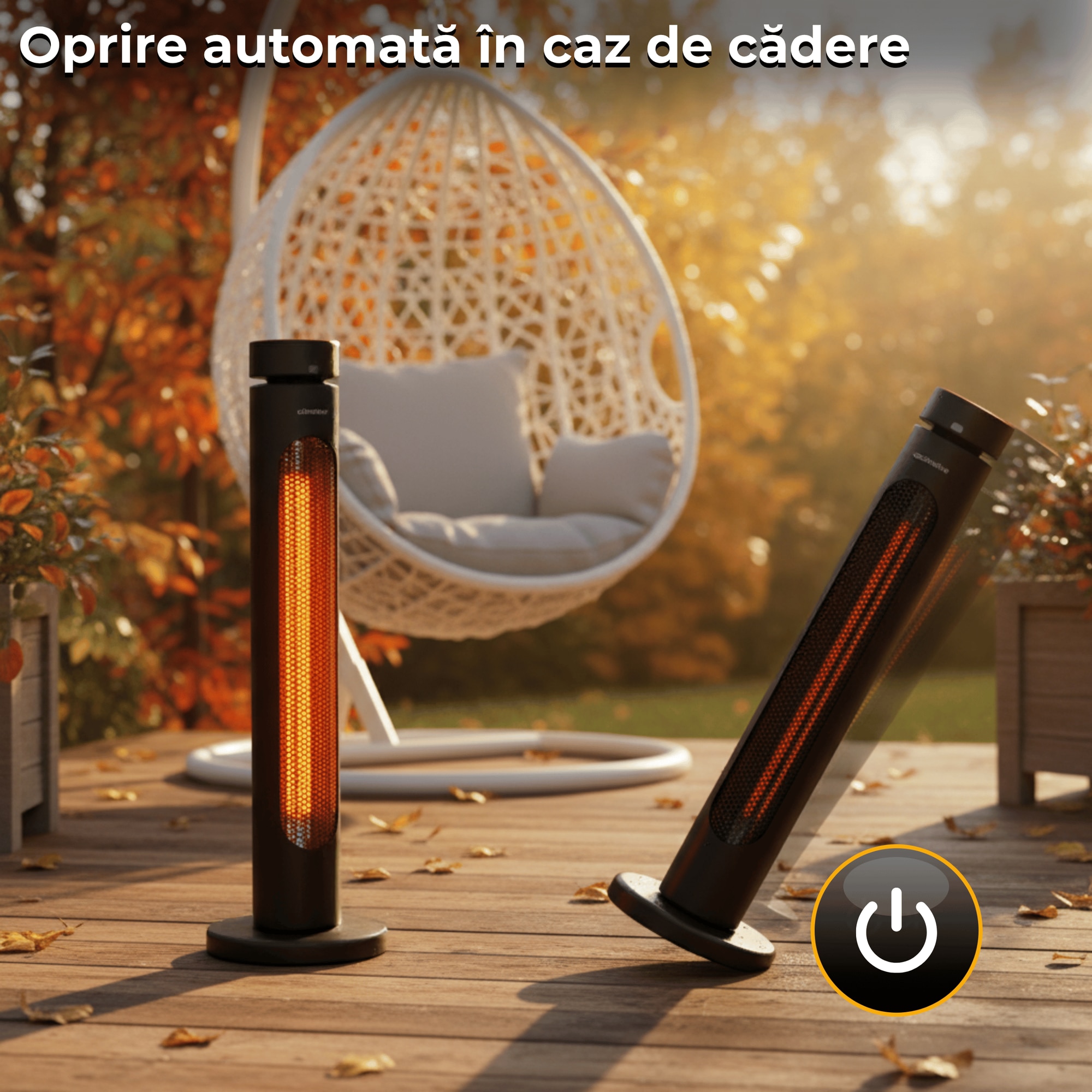 Ip45 Radiator Radiator cu infrarosu, Climative, IRH-20 AURA, 2000 W, 8 trepte putere ...