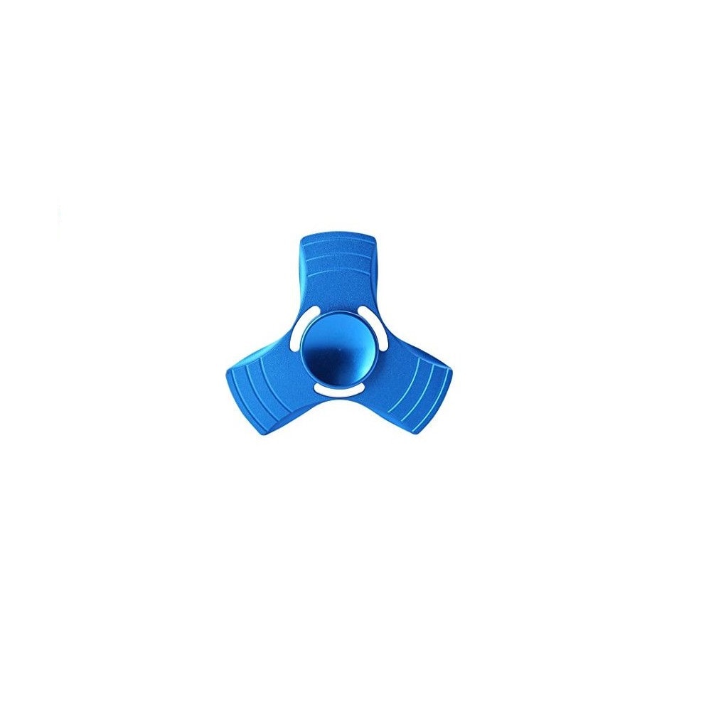 Jucarie antistres Fidget Spinner, aluminiu, albastru