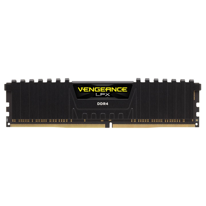 Памет Corsair Vengeance LPX 16GB (2x8GB) DIMM, DDR4, 2666MHz, CL16, 1.2V, XMP 2.0, Black