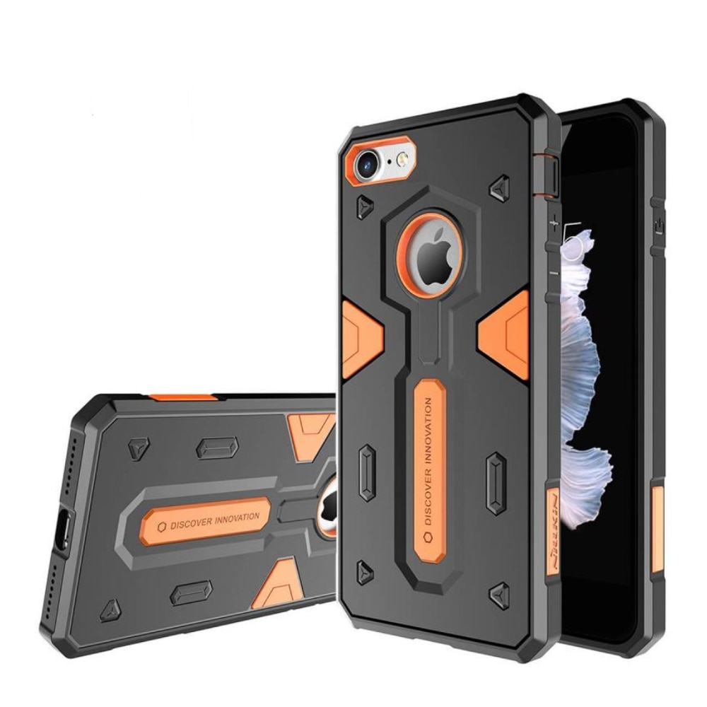 Husa spate hibrida Nillkin Defender pentru iPhone 6 Plus, portocaliu/negru
