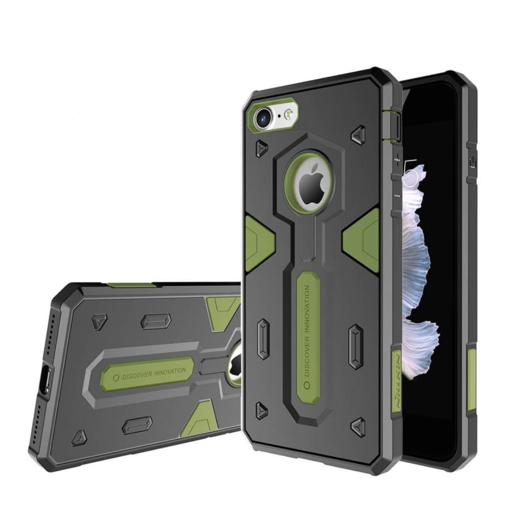 Husa spate hibrida Nillkin Defender pentru iPhone 6 plus, verde/negru