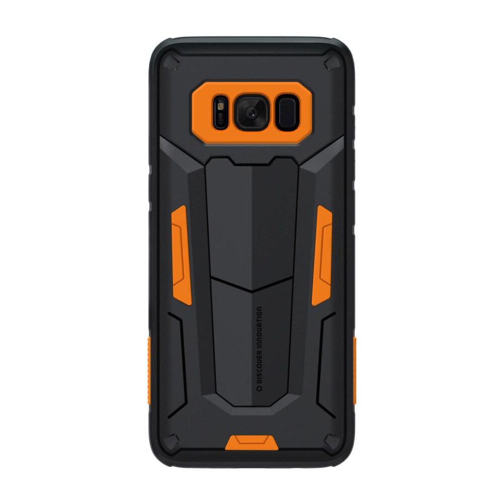 Husa spate hibrida Nillkin Defender pentru Samsung Galaxy S8 Plus, portocaliu/negru