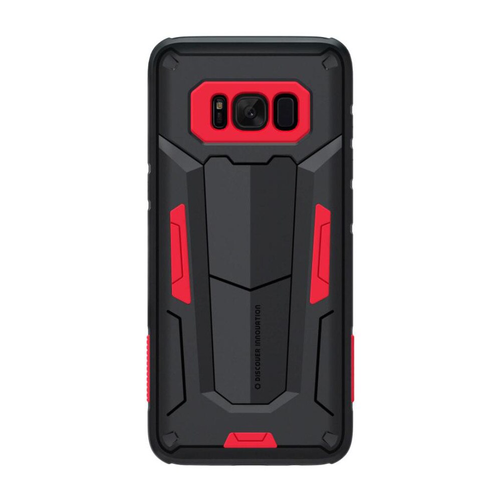 Husa spate hibrida Nillkin Defender pentru Samsung Galaxy S8 Plus, rosu/negru