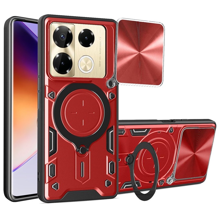 Калъф за Infinix Note 40 Pro 4G - Smartphosis CamGuard - Червен