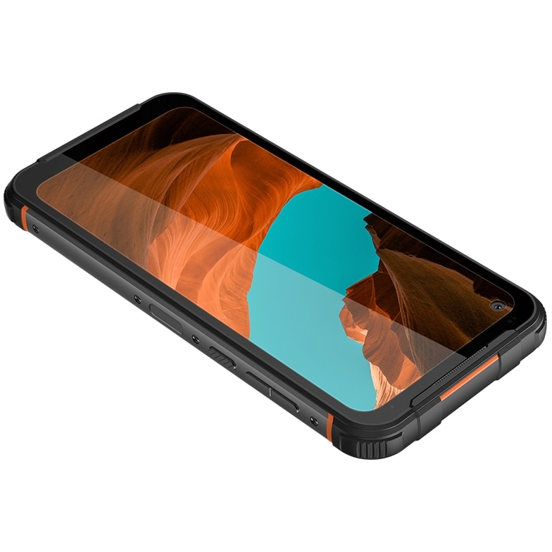 Telefon Mobil Kruger&Matz Drive 10, Procesor MediaTek Helio G85, Capacitive touchscreen 6.49", 6GB RAM, 128GB Flash, Camera Tripla 108 + 8 + 8 MP, 4G, Wi-Fi, Dual SIM, Android (Negru/Portocaliu)