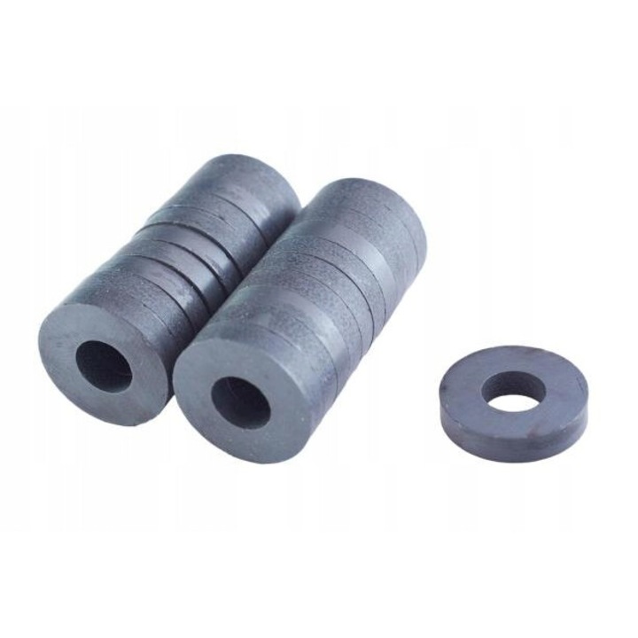 Magnet inel de ferita MP 23x10x4mm F30, set 100 buc, Top Magnesy