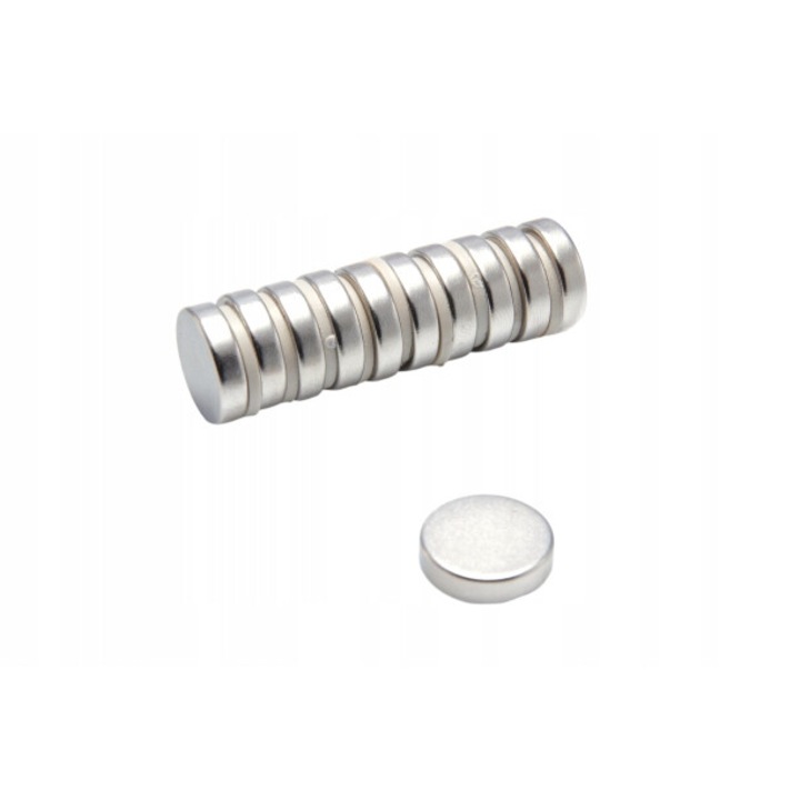 Magnet cilindric din neodim MW 16x4mm N38 10 buc, Top Magnesy