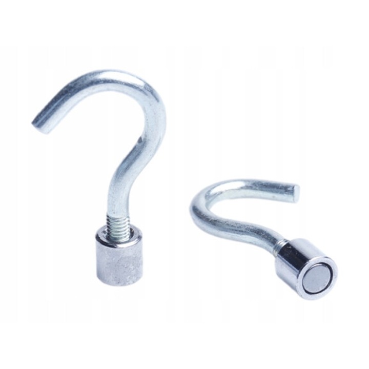 Set 50 suporturi magnetice cu carlig, Top Magnesy, 6x6mm, M3, Neodim/Zinc, 0.7 kg