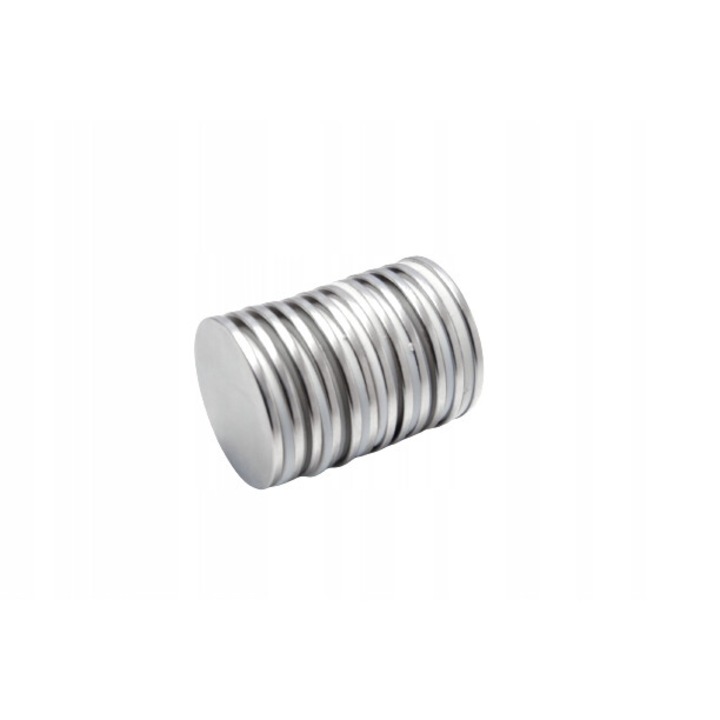 Set 10 Magneti Neodim, Top Magnesy, Nichel/Cupru, 30x2mm, N38