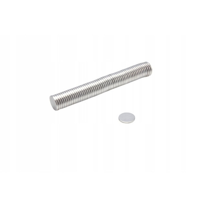 Magnet Cilindric Neodim MW 8x1mm, N38, set 10 buc, Top Magnesy