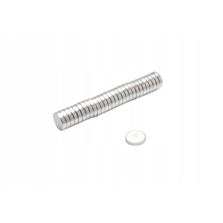 Set 100 Magneti Neodim, Top Magnesy, Nichel/Cupru, 9x2 mm