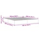Cadru de pat otoman fara saltea vidaXL, Negru, 180x200 cm, catifea, 25.9 Kg 3310981