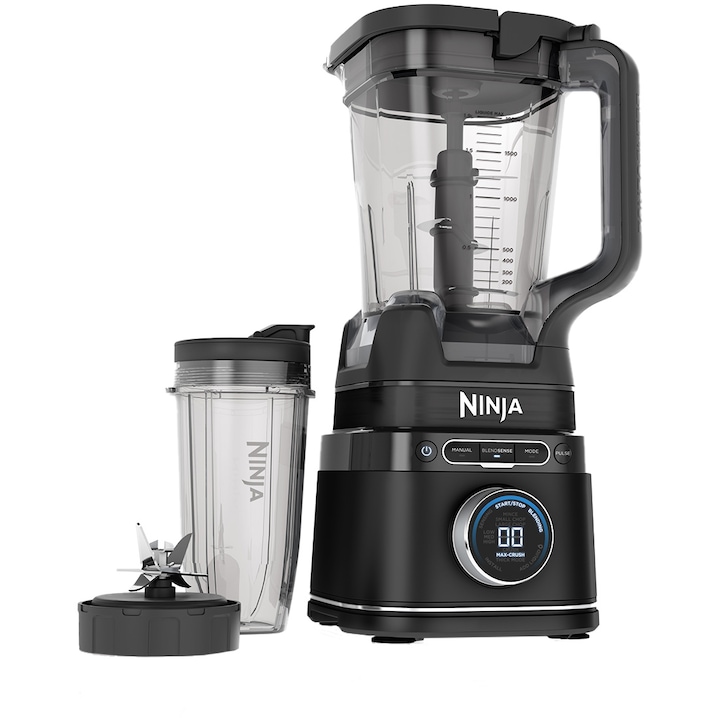 Блендер Ninja Detect Power Pro TB301EU, 1200W, 2.1 л/700 мл, 18 програми, Черен