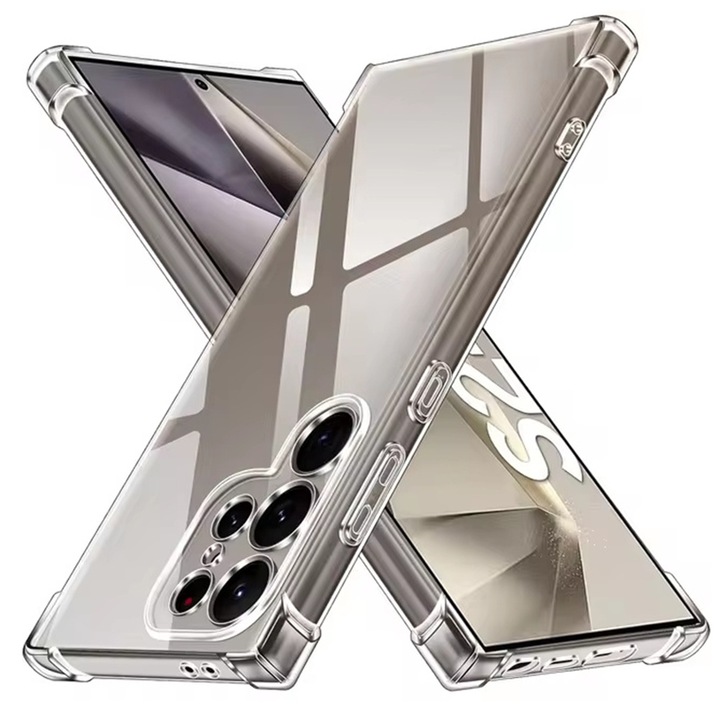 DaDen Antishock калъф за Samsung S25 Ultra, Ultra Protection, Corner protection, Anti shock, Удароустойчив, Transparent