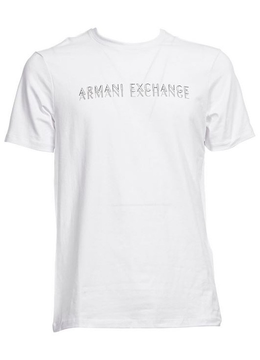 Мъжка тениска, Armani Exchange, бяла, памук