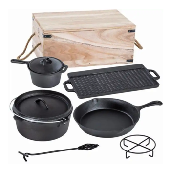 Set 6 piese vase fonta Perfect Home + cutie lemn