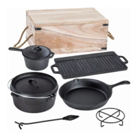 Set 6 piese vase fonta Perfect Home + cutie lemn