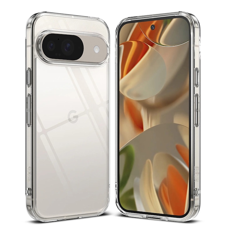 Кейс за Google Pixel 9/9 Pro, A15, Поликарбонат, Прозрачен