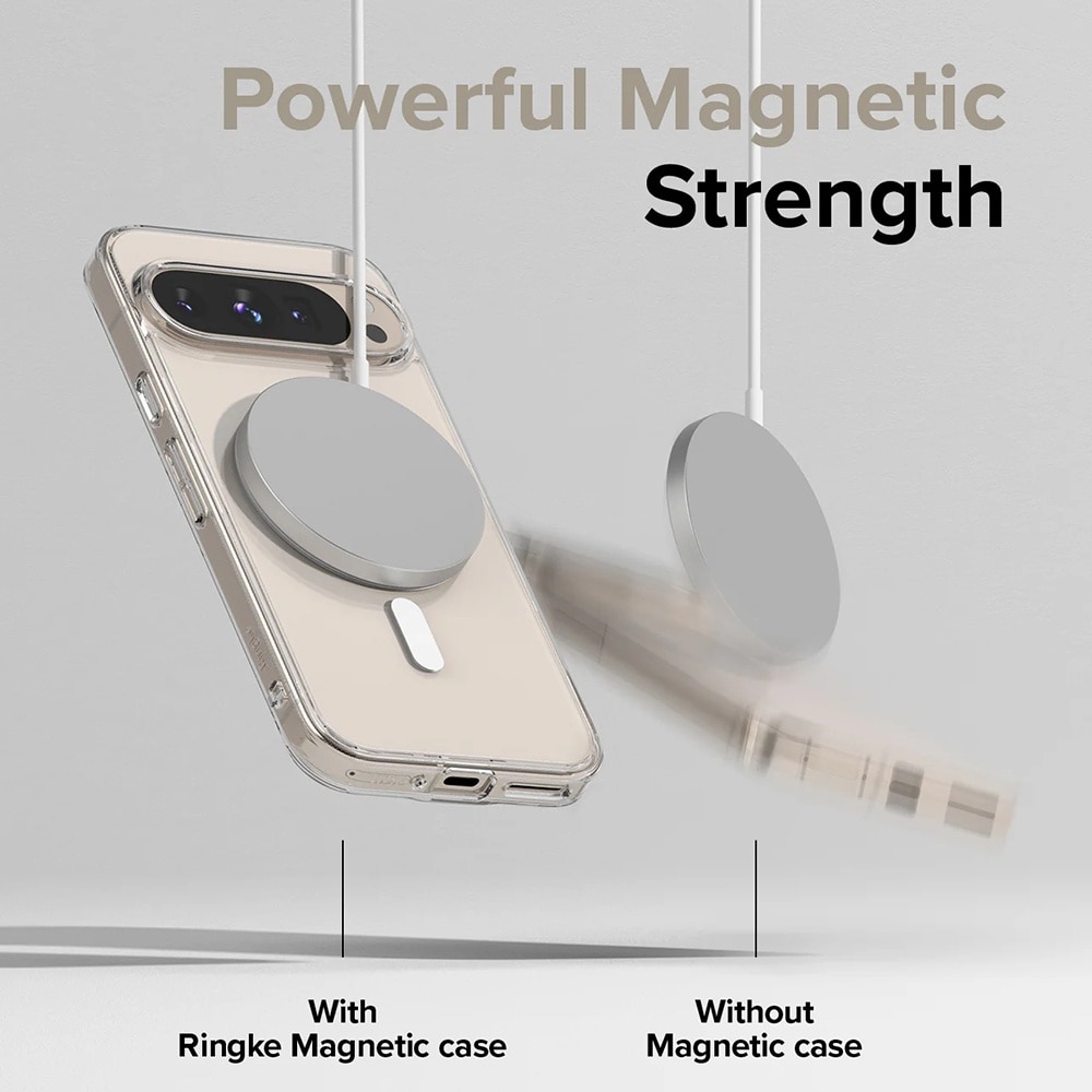 Husa pentru Google Pixel 9 / 9 Pro Ringke Fusion compatibila MagSafe - Transparent
