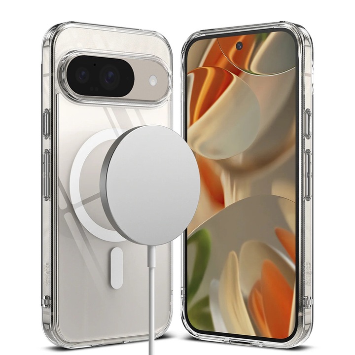 Кейс за Google Pixel 9/9 Pro, A18, Поликарбонат, Прозрачен