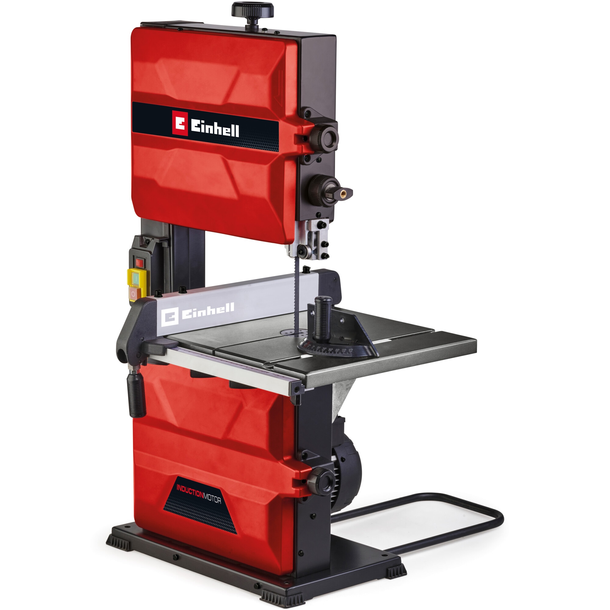 Fierastrau cu banda Einhell TC-SB 245 L, 400W, latime de trecere 245 mm, viteza maxima a benzii de ferastrau 726m/min, inaltime maxima de taiere 101 mm, masa de ferastrau inclinabi