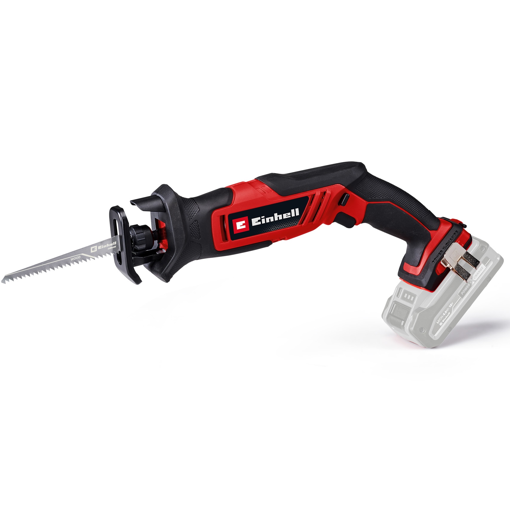Fierastrau universal pe acumulator Einhell Expert TE-AP 18/13 Li-Solo Power X-Change 18 V, 13 mm inaltime cursa, 50 mm adancime taiere lemn, design practic, livrat fara acumulator