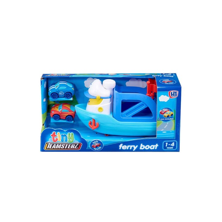 Barca & Jármű Tiny Teamsterz Komp & 2 Autó (1417444)