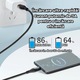 Cablu USB la USB-C PRESTIGE CHARGE®, Transfer Date si Incarcare FastCharge 60W, cu Display, Compatibil Telefon, Tableta, Universal, Cip Inteligent Limitare Putere, cu Protectie, Incarcare Rapida si Sigura, Textil Premium, 1m, Negru